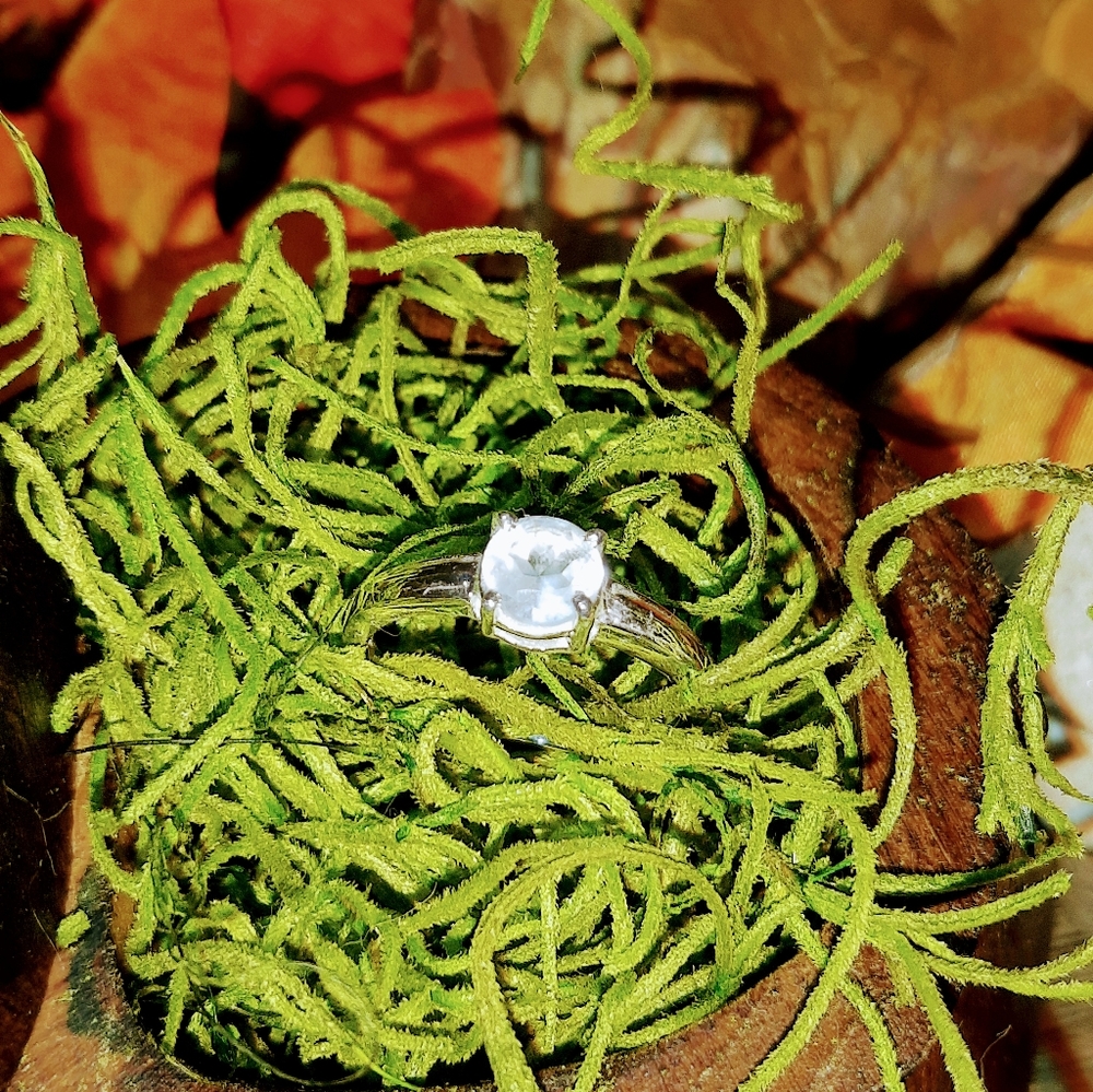 Sterling Silver & Aquamarine Ring - Low as I Can Go